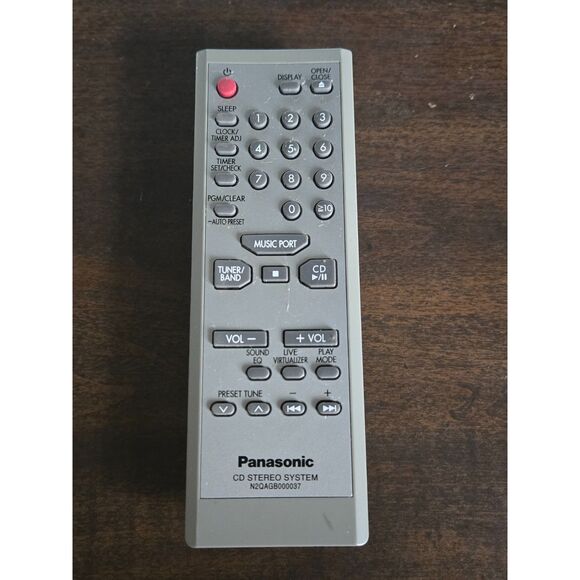 Panasonic N2QAGB000037 CD Stereo System Remote Control Tested Working - Picture 1 of 5